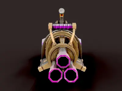 ARCANE - JINX MINIGUN - Cosplay - League of legends 3D model