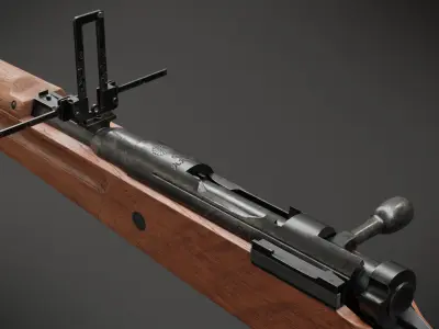 Arisaka Type 99 Low-poly 3D model