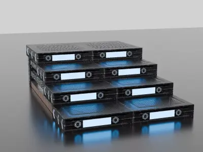 Cyber Forge Sci-Fi Modular Asset Pack Low-poly 3D model