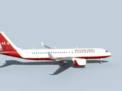 Bombardier CS100 Air Charter America 3D model