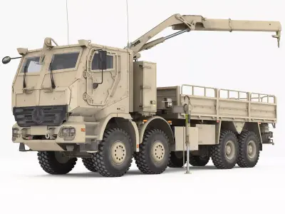 Mercedes-Benz Actros AHSVS cargo truck 3D model