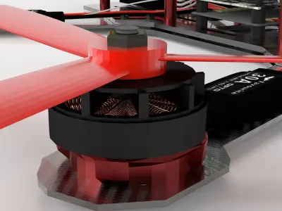 Racing drone 3D model