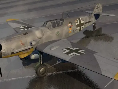 Messerschmitt Bf-109 G-6 Gustav 3D model
