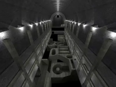 Hydroelectric Plant Free 3D model