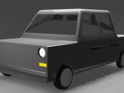 LowPoly Car - Games ready Free low-poly 3D model