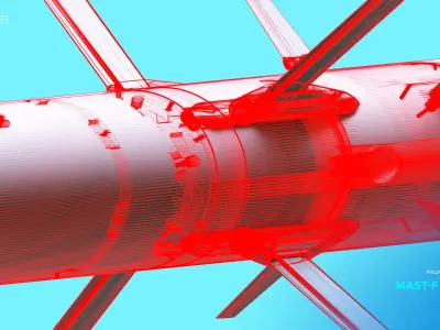 MAST-F Missile 3D Model 3D model purchase
