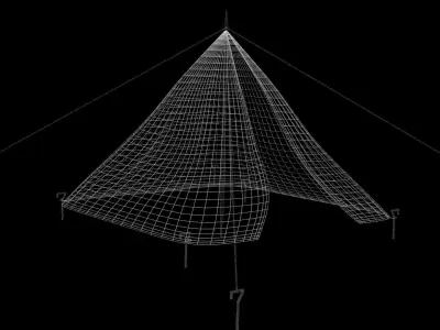 One Man Tent Free 3D model