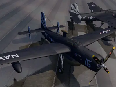 Grumman AF Guardian 3D model