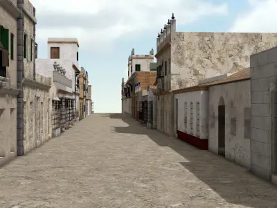 Pack 24 Old High-Quality 3D Colonial House 3D model