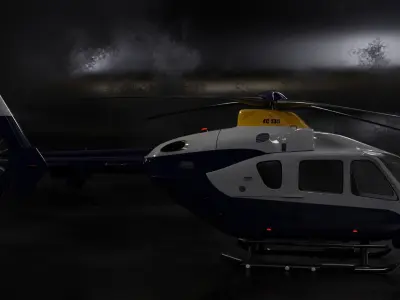 Helicopter london fire brigade 3D model