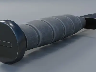  Game Ready KA-BAR Knife Free low-poly 3D model