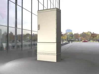 Electrical Distribution Cabinet 56 Low-poly 3D model