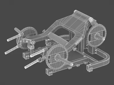 Technogym Plate Loaded Pure Deadlift 3D model