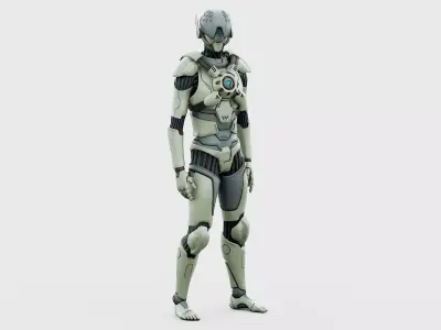 CYBORGTOPIA B-14  Rigged for Unreal Engine - Unity - MIXAMO 3D model