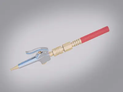 Air Nozzle Sprayer Low-poly 3D model