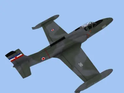 J21 Jasteb Low-poly 3D model