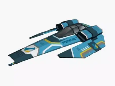 Feisar Ship Free low-poly 3D model