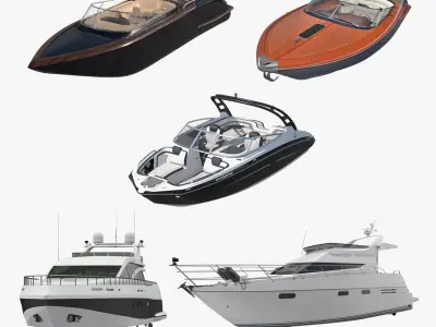 Motor Yachts Collection 3 3D model