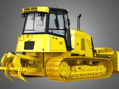 D6K2 XL - Dozer 3D model