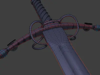 Bastard Sword 3D model