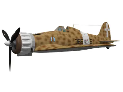 macchi mc200 saetta 3D model