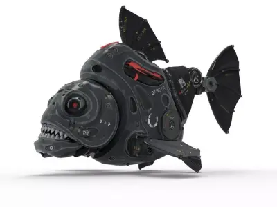 piranha robot 3D model