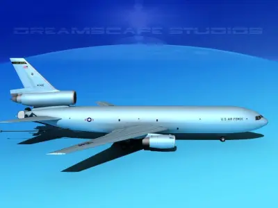 McDonnell Douglas KC-10 USAF 5 3D model