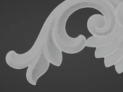 Free CNC model 1 Sculpted Ornament Free 3D print model