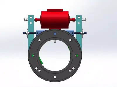 Drum type electromagnetic brake 3D model