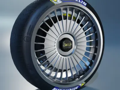 Work Emitz Wheel Low-poly 3D model