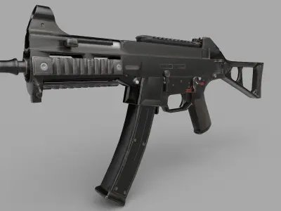 UMP9 GUN Low-poly 3D model