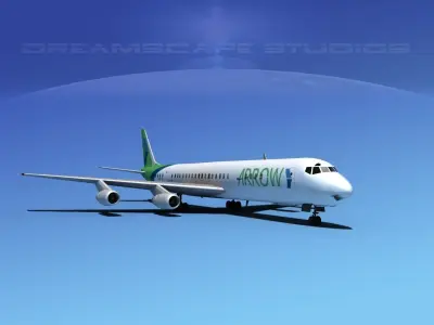 Douglas DC-8-63F Arrow Cargo 3D model