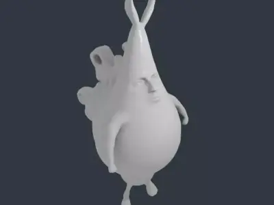 Easter guardian key ring 3D print model
