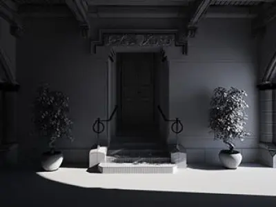 Old European Door And Alley Archinteriors Vol 16 3D model