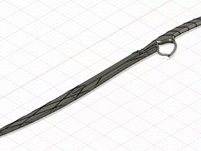 Warframe Pangolin sword 3D print model