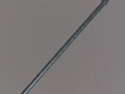 Pipe - metal Low-poly 3D model