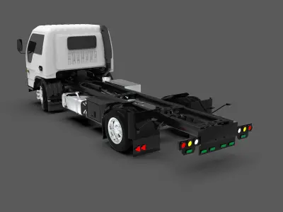 JAC 1045 Truck Free low-poly 3D model