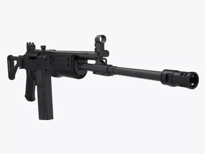 Galil 308 AR model 329 3D model