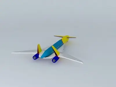 RAW Boeing Sonic Cruiser N756IO Free 3D model