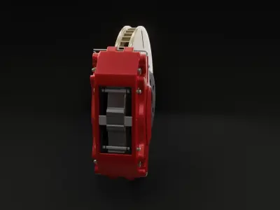 Brembo 4 pistom brake 3D model