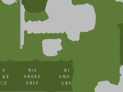 Smoke Low-poly 3D model