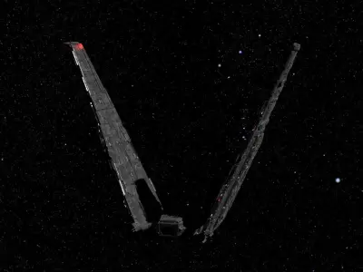 Spaceship star wars 3D model get