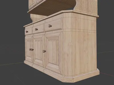 Country cupboard Free 3D model