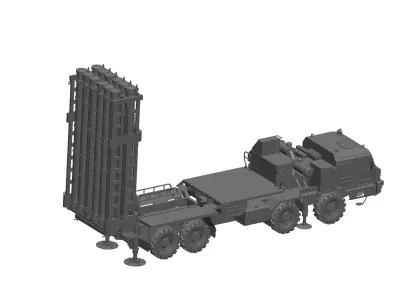 S-350 missile system 3D model