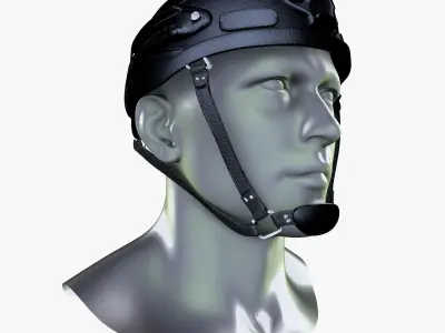 Ballistic Tactical Helmet Low Poly Low-poly 3D model