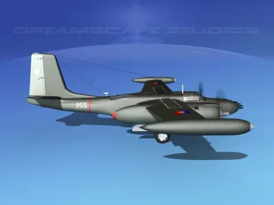 Douglas A-26K Invader Chile 3D model