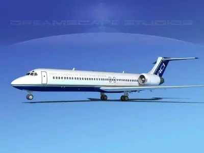 Boeing 717-200 Air Charter Intl 3D model