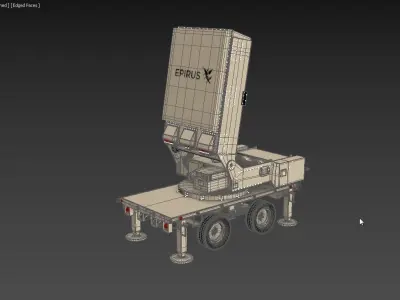 Leonidas High-Power Microwave System Radar 3D model