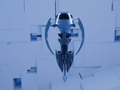 Code Lyoko Skidbladnir -Skid 3D model