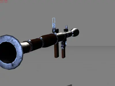 RPG-7 Bazoka Low-poly 3D model